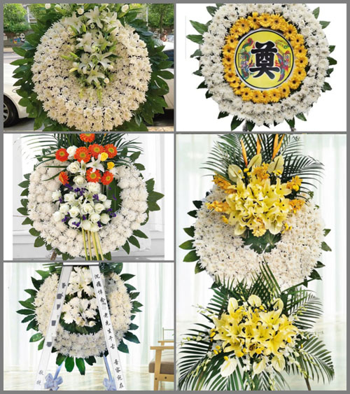 四川成都邛崃市卧龙镇花圈速递