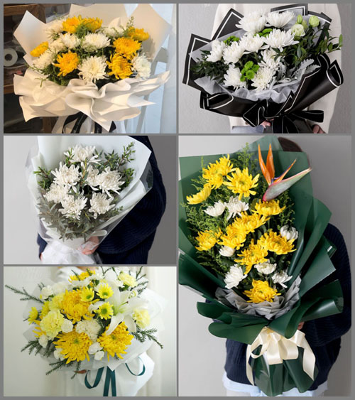 四川成都邛崃市卧龙镇白事花束代送